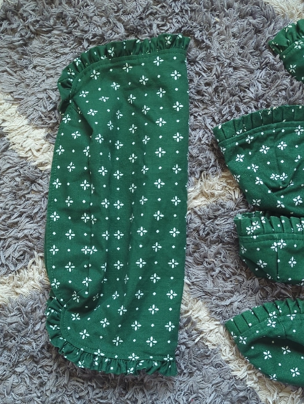 Longaberger Heritage Green Basket Liner Bundle - Picture 3 of 16